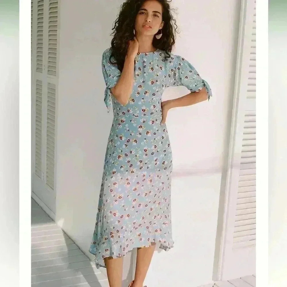Faithful The Brand Erin Floral Midi Dress Sz 4